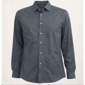 Zara Man Black Dress Shirt – Size XXL, Slim Fit, Button-Down